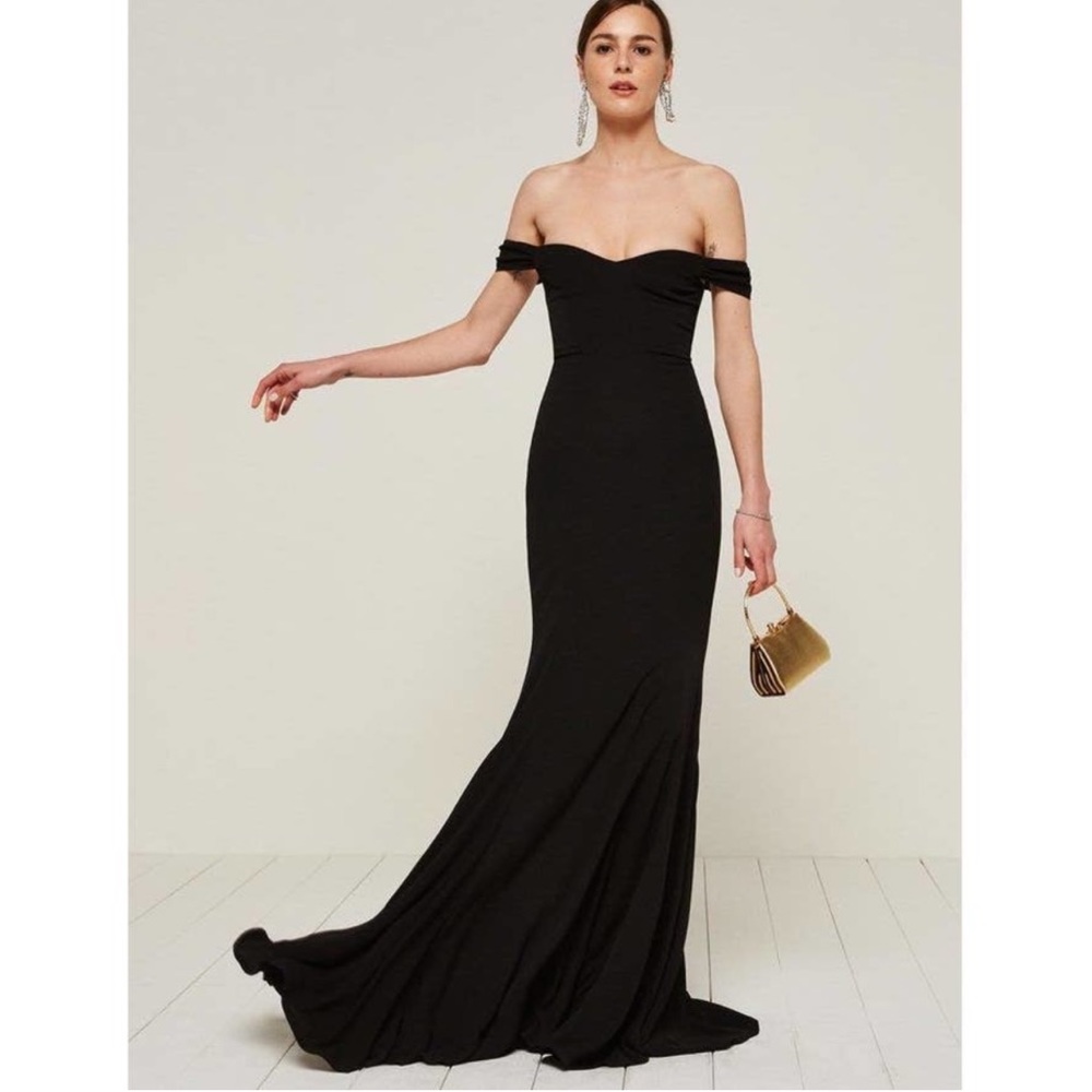 Reformation Gardner Off The Shoulder Maxi Dress